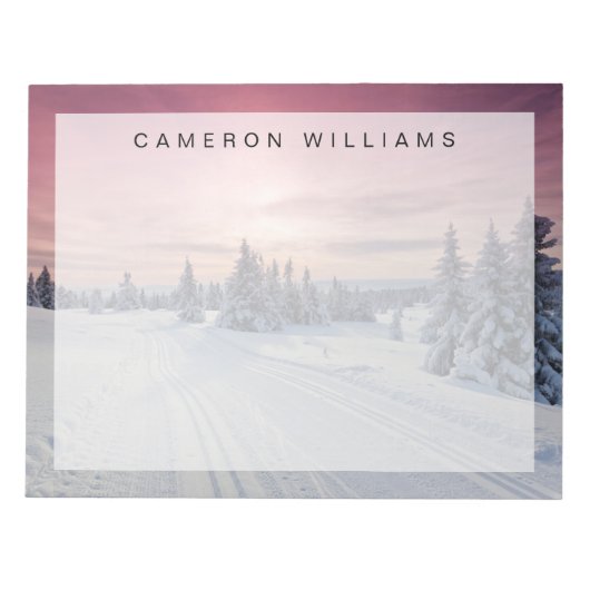 IJs en sneeuw | Lillehammer, Noorwegen Notitieblok (Voorkant)