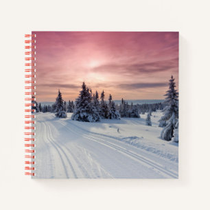 IJs en sneeuw   Lillehammer, Noorwegen Notitieboek