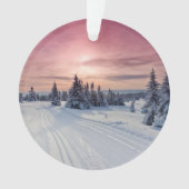 IJs en sneeuw | Lillehammer, Noorwegen Ornament (voorkant)