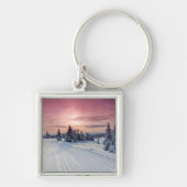 IJs en sneeuw | Lillehammer, Noorwegen Sleutelhanger (Voorkant)