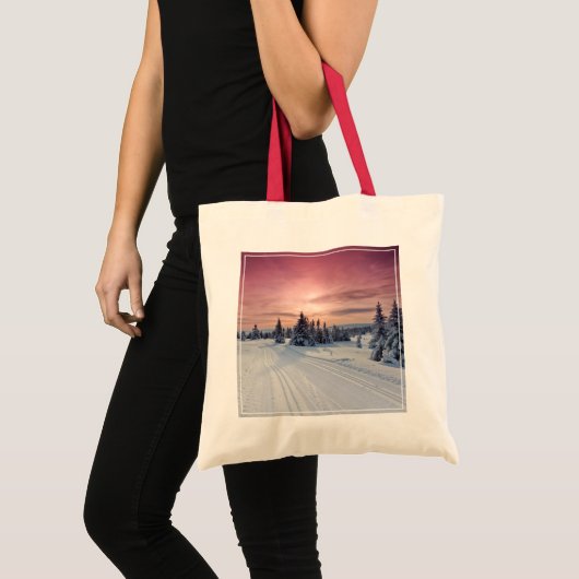 IJs en sneeuw | Lillehammer, Noorwegen Tote Bag (Voorkant (product))