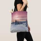 IJs en sneeuw | Lillehammer, Noorwegen Tote Bag (Dichtbij)