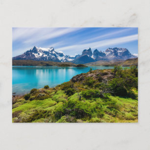 IJs en sneeuw   Meer van Pehoe, Patagonia, Chili Briefkaart