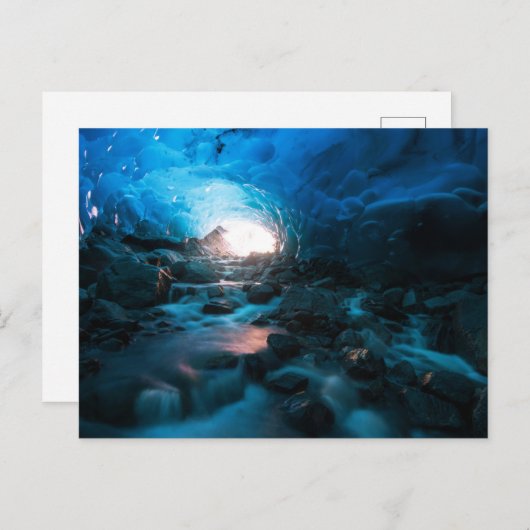 IJs en sneeuw | Mendenhall Glacier, Juneau, Alaska Briefkaart (Voorkant / Achterkant)