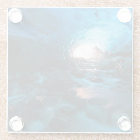 IJs en sneeuw | Mendenhall Glacier, Juneau, Alaska Glazen Onderzetter (Achterkant)