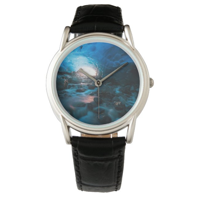 IJs en sneeuw | Mendenhall Glacier, Juneau, Alaska Horloge (Voorkant)