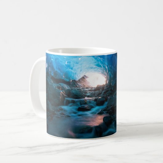 IJs en sneeuw | Mendenhall Glacier, Juneau, Alaska Koffiemok (Voorkant links)
