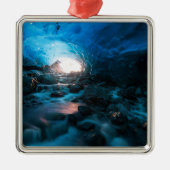 IJs en sneeuw | Mendenhall Glacier, Juneau, Alaska Metalen Ornament (Voorkant)