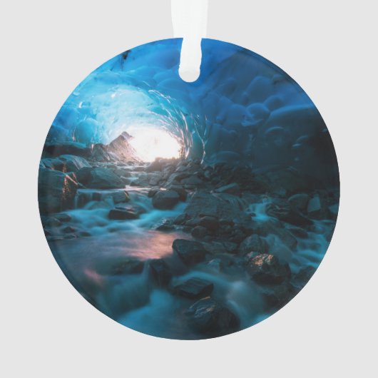 IJs en sneeuw | Mendenhall Glacier, Juneau, Alaska Ornament (achterkant)
