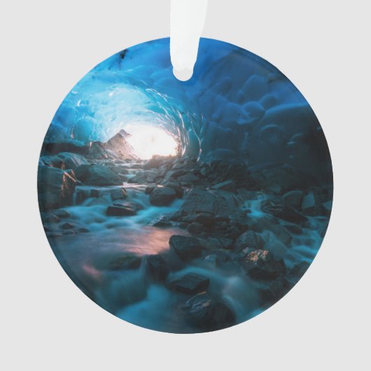 IJs en sneeuw | Mendenhall Glacier, Juneau, Alaska Ornament (voorkant)