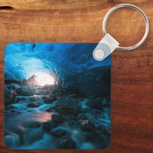 IJs en sneeuw | Mendenhall Glacier, Juneau, Alaska Sleutelhanger (Achterkant)