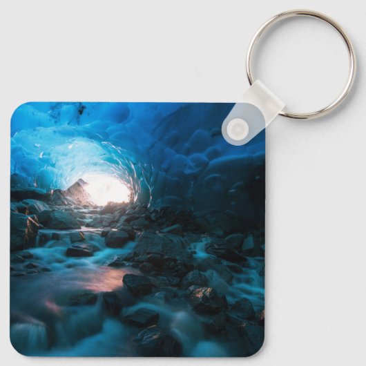 IJs en sneeuw | Mendenhall Glacier, Juneau, Alaska Sleutelhanger (Achterkant)