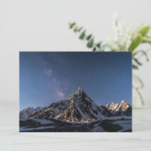 IJs en sneeuw | Milky Way Baltoro Glacier, Pakista Bedankkaart (Staand voorkant)