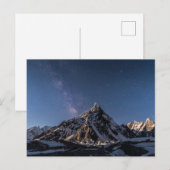IJs en sneeuw | Milky Way Baltoro Glacier, Pakista Briefkaart (Voorkant / Achterkant)