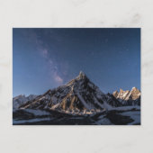 IJs en sneeuw | Milky Way Baltoro Glacier, Pakista Briefkaart (Voorkant)