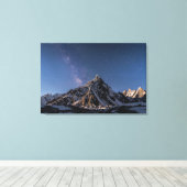 IJs en sneeuw | Milky Way Baltoro Glacier, Pakista Canvas Afdruk (Insitu (Houten vloer))