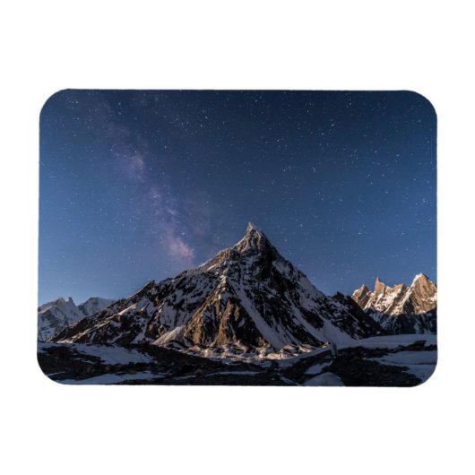 IJs en sneeuw | Milky Way Baltoro Glacier, Pakista Magneet (Horizontaal)