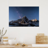 IJs en sneeuw | Milky Way Baltoro Glacier, Pakista Poster (Keuken)