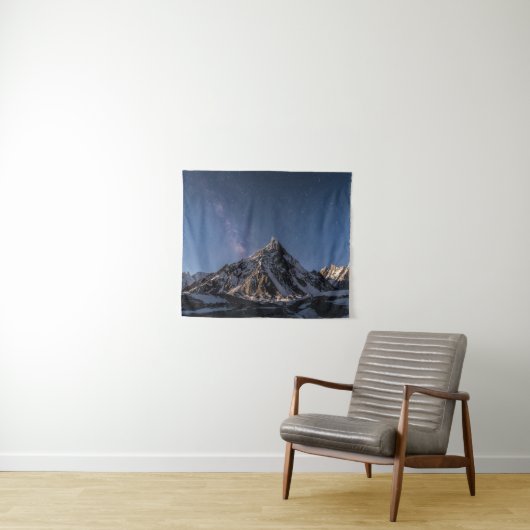 IJs en sneeuw | Milky Way Baltoro Glacier, Pakista Wandkleed (In Situ (horizontaal))