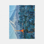 IJs en sneeuw | Mt. Fuji & Tokyo Skyline Fleece Deken (Voorkant)