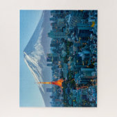 IJs en sneeuw | Mt. Fuji & Tokyo Skyline Legpuzzel (Verticaal)