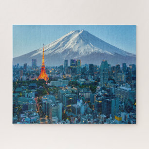 IJs en sneeuw   Mt. Fuji & Tokyo Skyline Legpuzzel