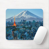 IJs en sneeuw | Mt. Fuji & Tokyo Skyline Muismat (Met muis)
