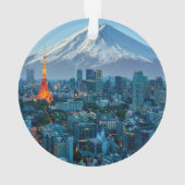 IJs en sneeuw | Mt. Fuji & Tokyo Skyline Ornament (achterkant)