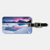 IJs en sneeuw | Mt. Rundle, Canada Bagagelabel (Voorkant horizontaal)