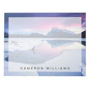 IJs en sneeuw Mt. Rundle, Canada Notitieblok