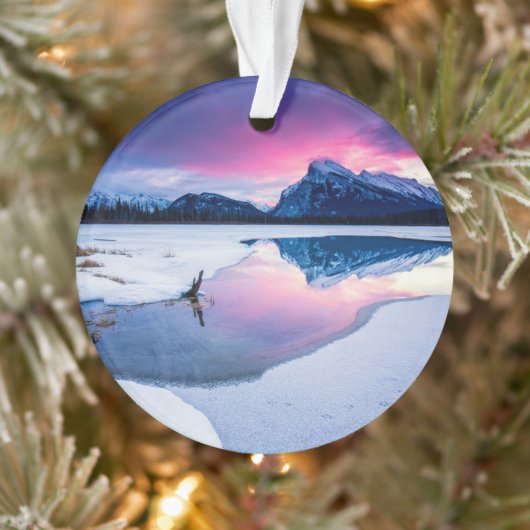IJs en sneeuw | Mt. Rundle, Canada Ornament (Boom)