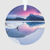 IJs en sneeuw | Mt. Rundle, Canada Ornament (achterkant)