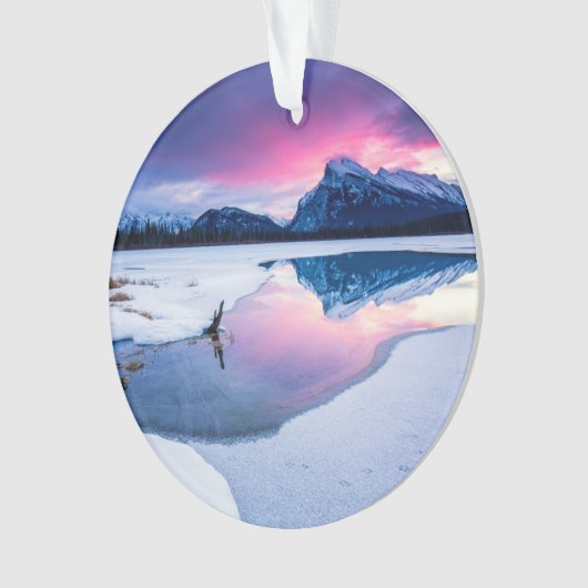 IJs en sneeuw | Mt. Rundle, Canada Ornament (voorkant)
