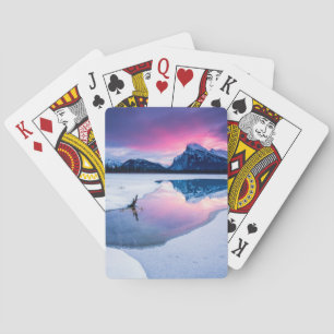 IJs en sneeuw   Mt. Rundle, Canada Pokerkaarten