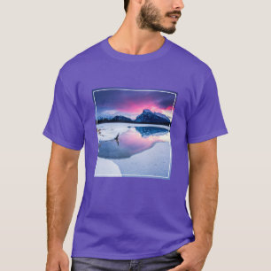 IJs en sneeuw Mt. Rundle, Canada T-shirt