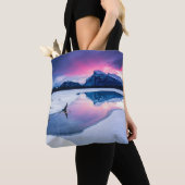 IJs en sneeuw | Mt. Rundle, Canada Tote Bag (Dichtbij)