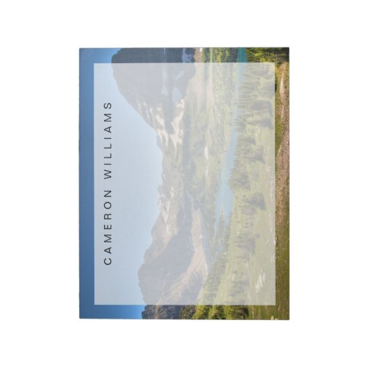 IJs en sneeuw | Nationaal park Glacier, Montana Notitieblok (Linkerzijde)