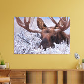 IJs en sneeuw | Nationaal park Grand Teton, Wyomin Canvas Afdruk (Insitu (Woonkamer))