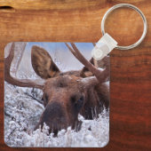 IJs en sneeuw | Nationaal park Grand Teton, Wyomin Sleutelhanger (Achterkant)