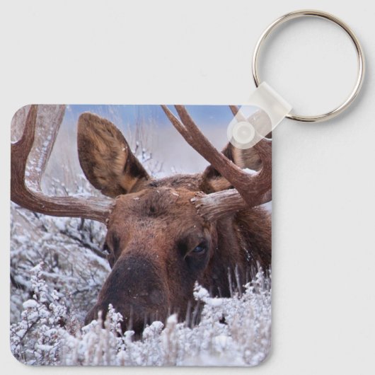 IJs en sneeuw | Nationaal park Grand Teton, Wyomin Sleutelhanger (Achterkant)