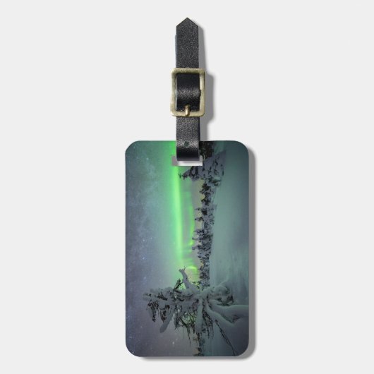 IJs en sneeuw | Nationaal park Pallas-Yllastunturi Bagagelabel (Voorkant verticaal)