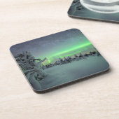 IJs en sneeuw | Nationaal park Pallas-Yllastunturi Bier Onderzetter (Linkerzijde)