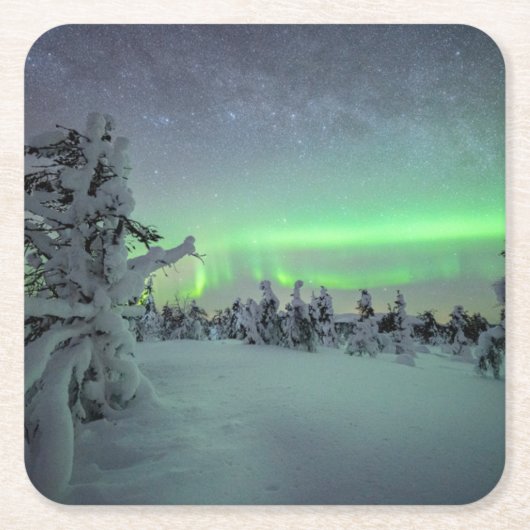 IJs en sneeuw | Nationaal park Pallas-Yllastunturi Kartonnen Onderzetters (Voorkant)