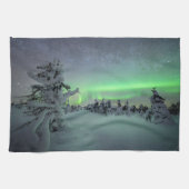 IJs en sneeuw | Nationaal park Pallas-Yllastunturi Theedoek (Horizontaal)