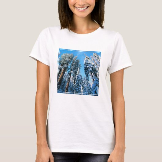 IJs en sneeuw | Nationaal park Sequoia, Californië T-shirt (Voorkant)