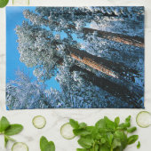 IJs en sneeuw | Nationaal park Sequoia, Californië Theedoek (Gevouwen)