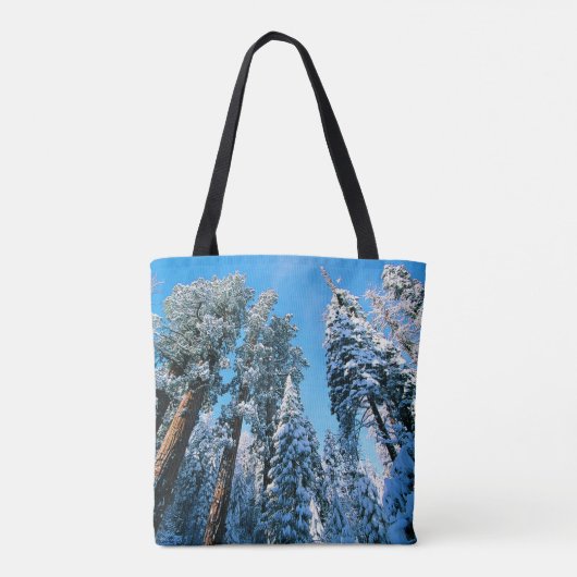 IJs en sneeuw | Nationaal park Sequoia, Californië Tote Bag (Achterkant)
