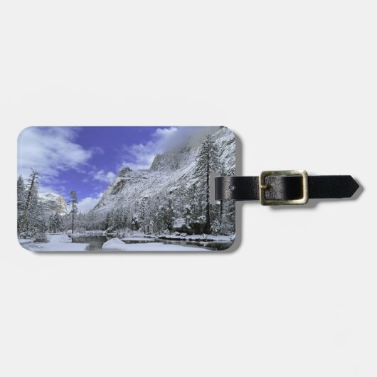 IJs en sneeuw | Nationaal park Yosemite Bagagelabel (Voorkant horizontaal)
