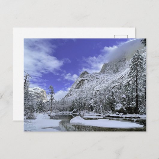 IJs en sneeuw | Nationaal park Yosemite Briefkaart (Voorkant / Achterkant)