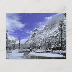 IJs en sneeuw   Nationaal park Yosemite Briefkaart